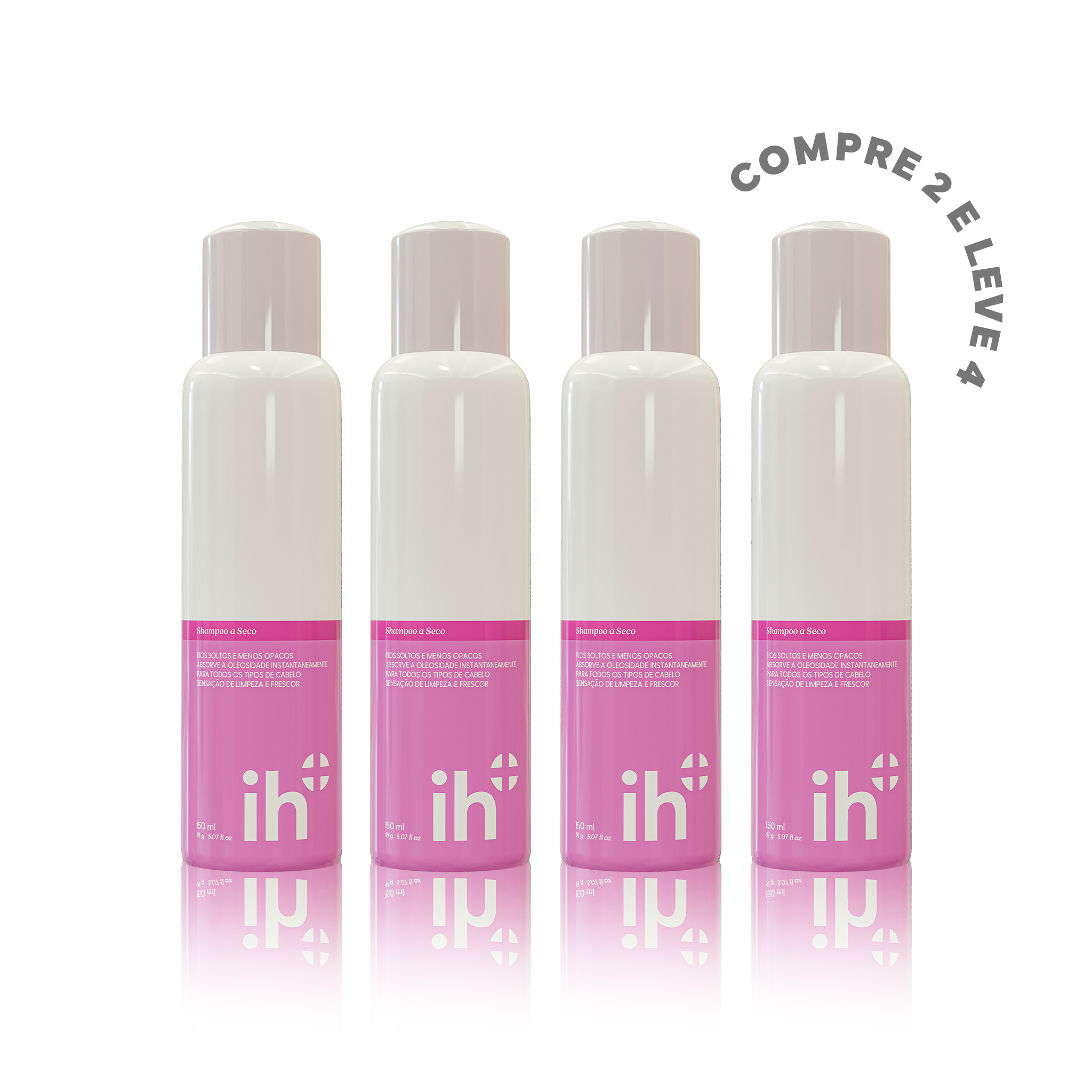 Shampoo a seco: compre 2, leve 4