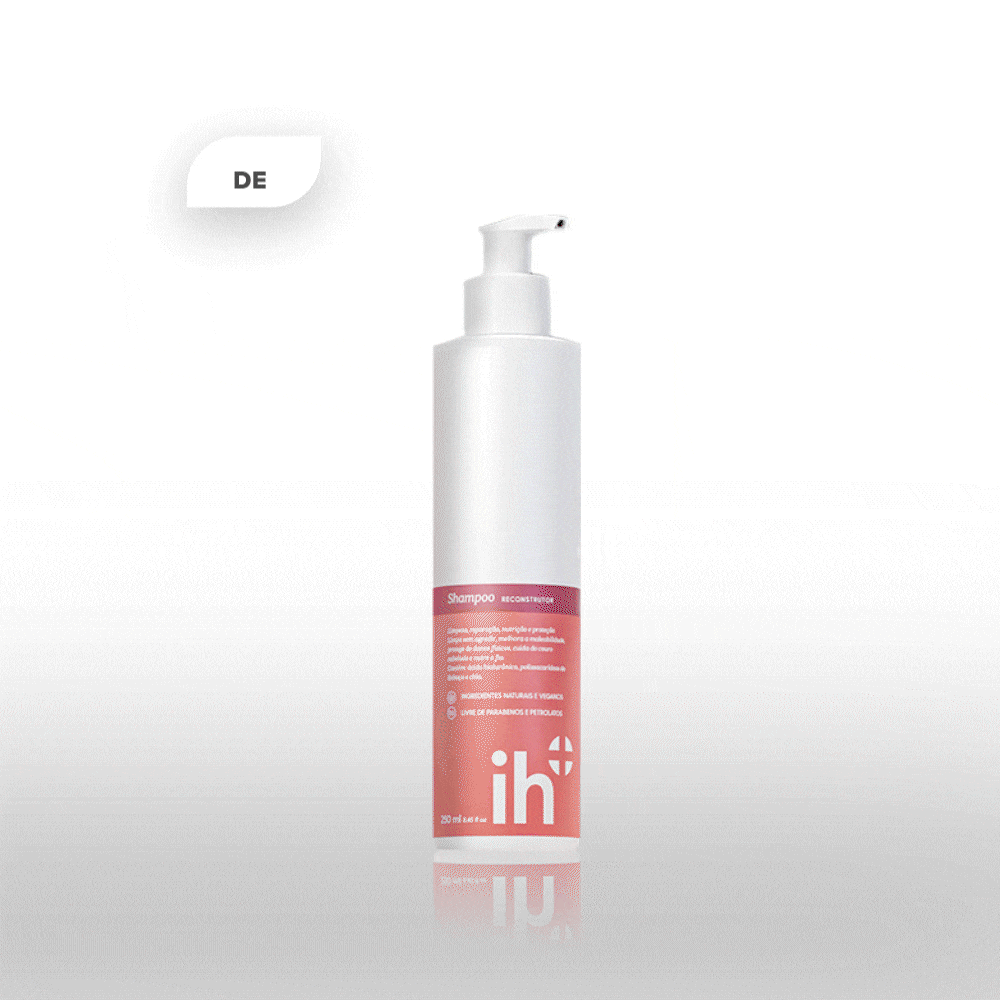 Gif animado no qual mostra a mudança da embalagem do Shampoo Reconstrutor Pro Recovery RX.