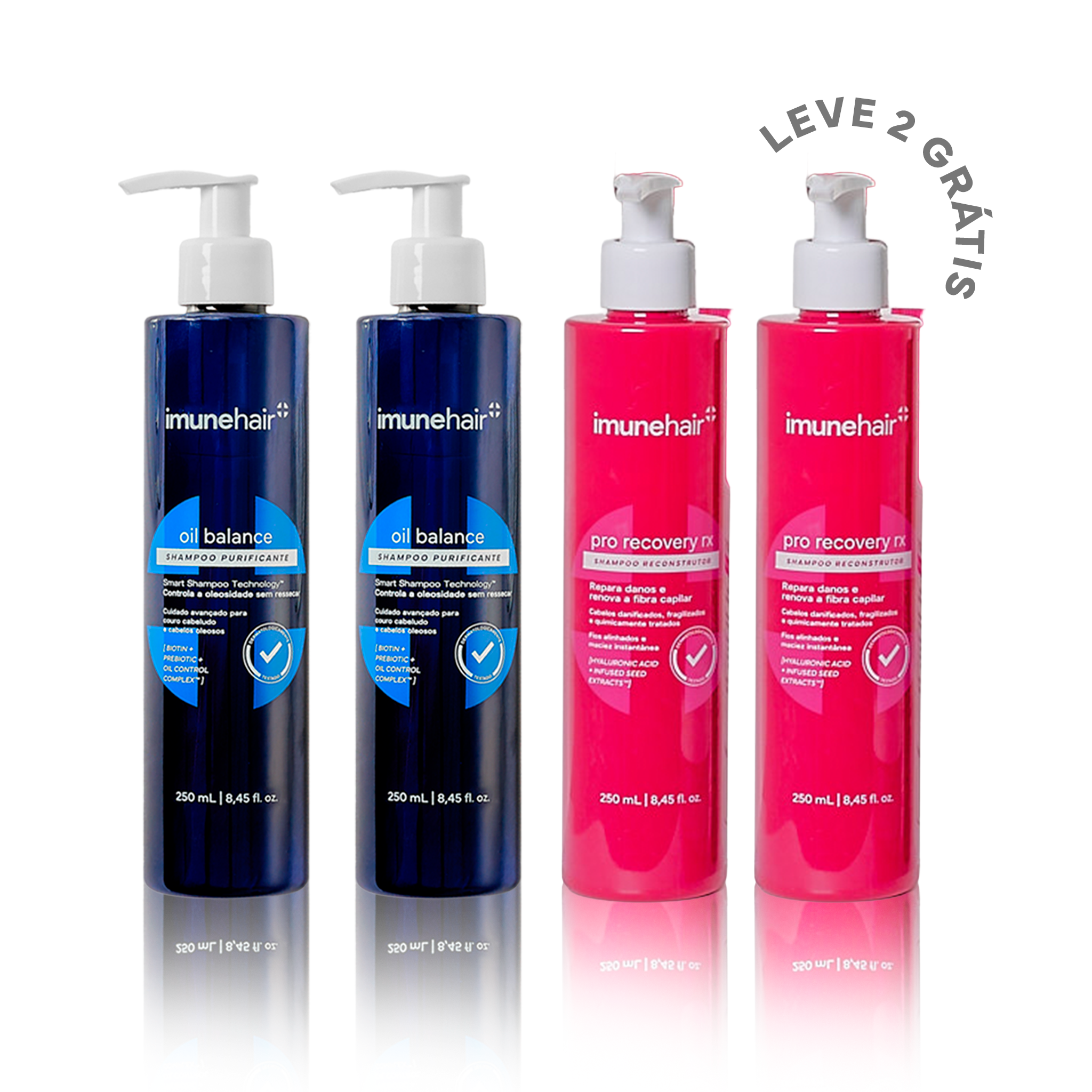 Compre 2 Shampoo Oil Balance, Leve 2 Shampoo Pro Recovery