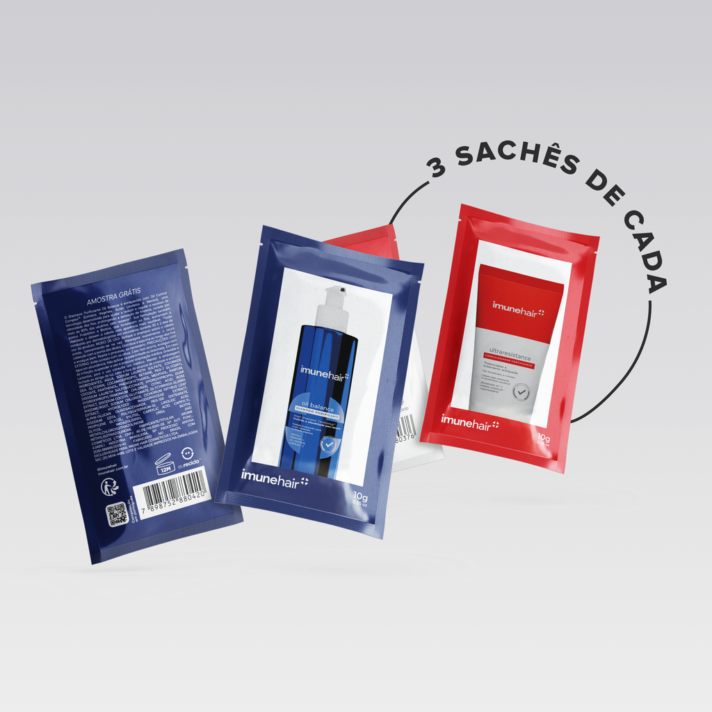 Shampoo Oil Balance e Condicionador UltraResistance | Sachês