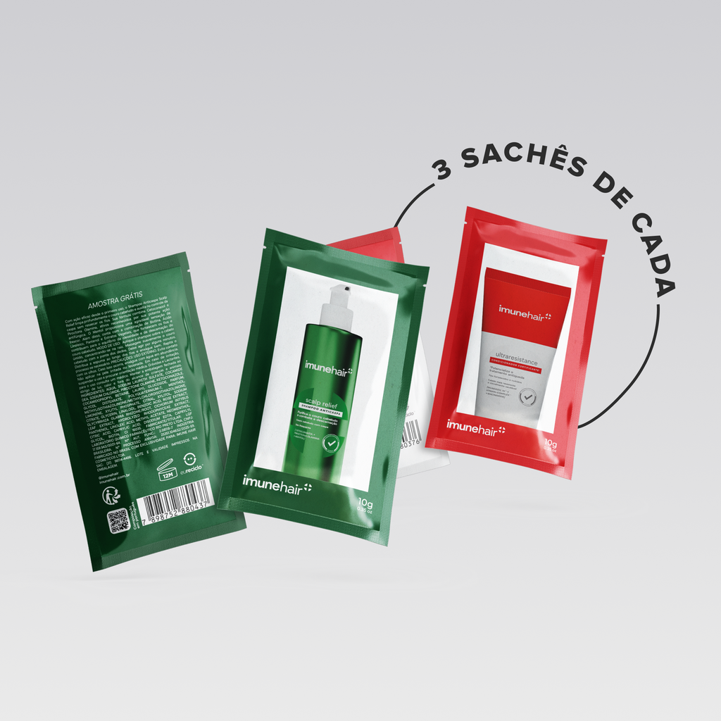 Shampoo Scalp Relief e Condicionador UltraResistance | Sachês